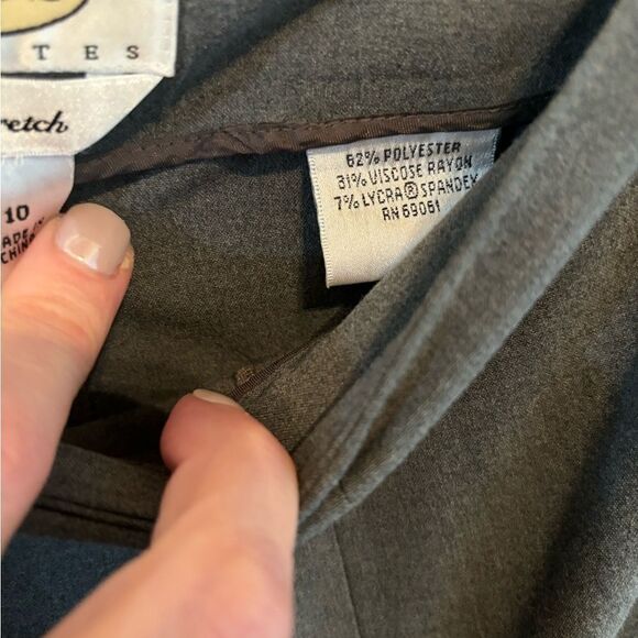 Talbots Petites Gray Knit Pants size 10P - Picture 3 of 7